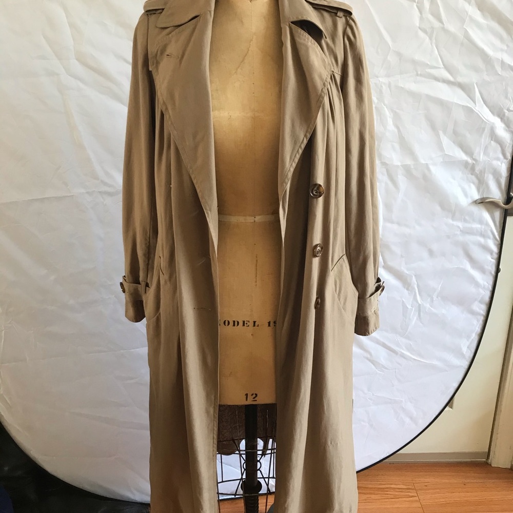 NEVER WORN ANTHROPOLOGIE light trench beige - S - Picture 2 of 7